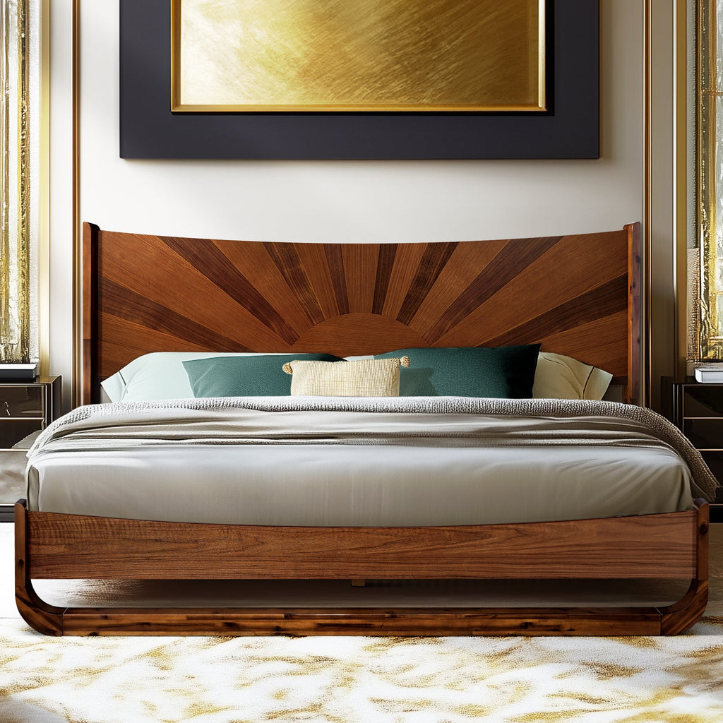 Sunset Solid Wood Bed Frame