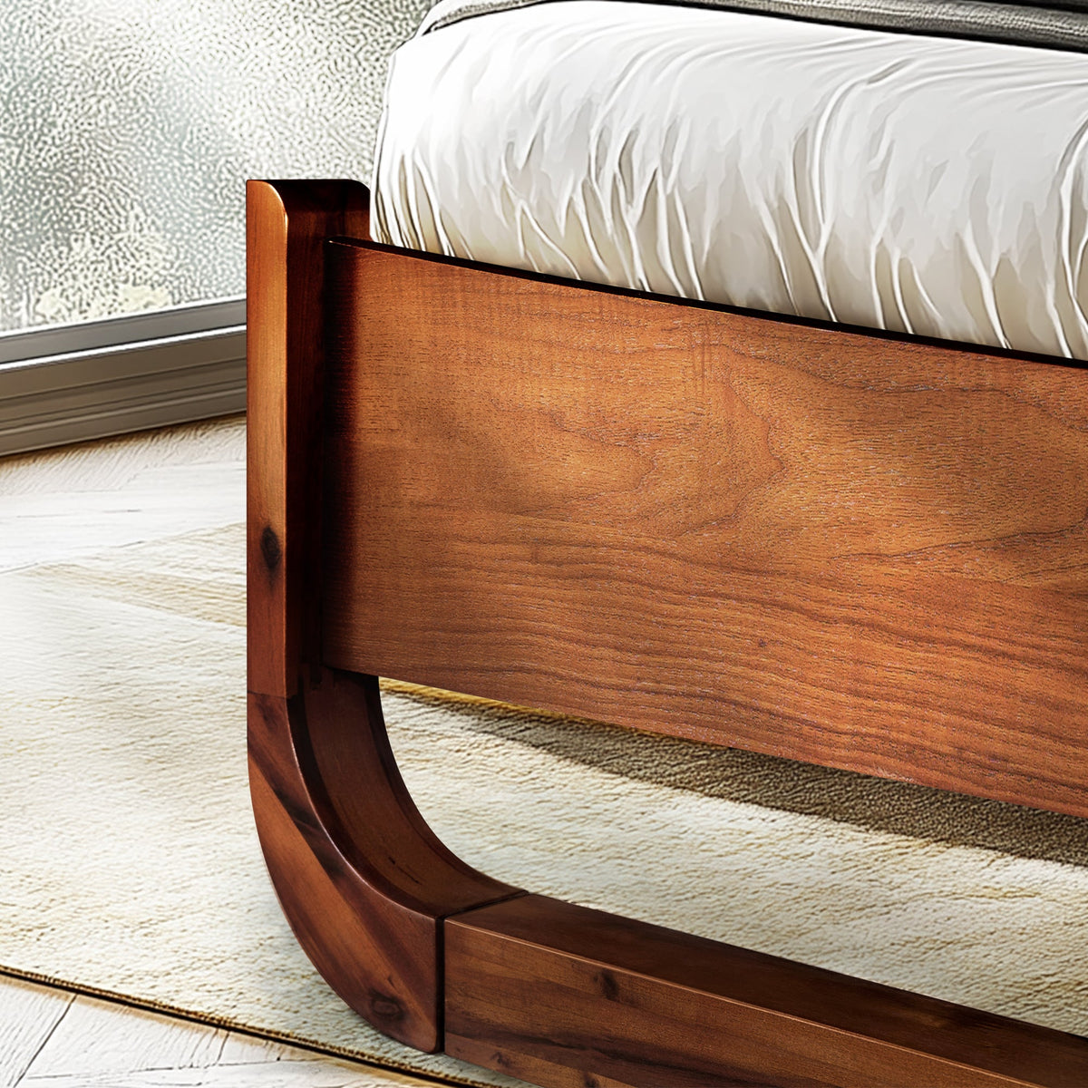 Sunset Solid Wood Bed Frame