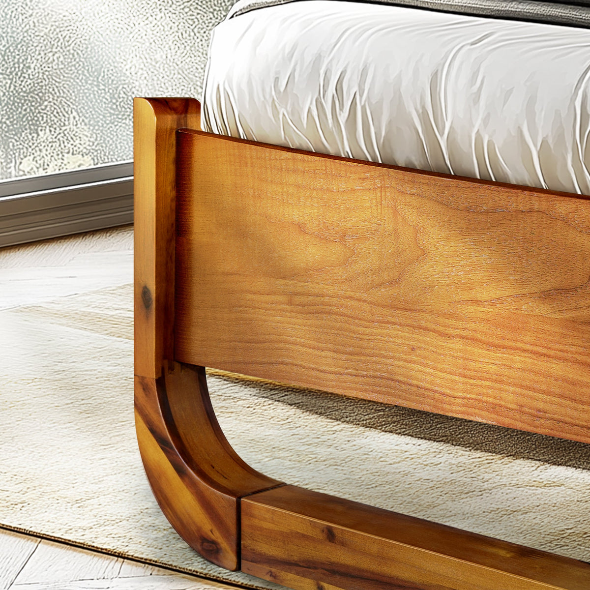Sunset Solid Wood Bed Frame