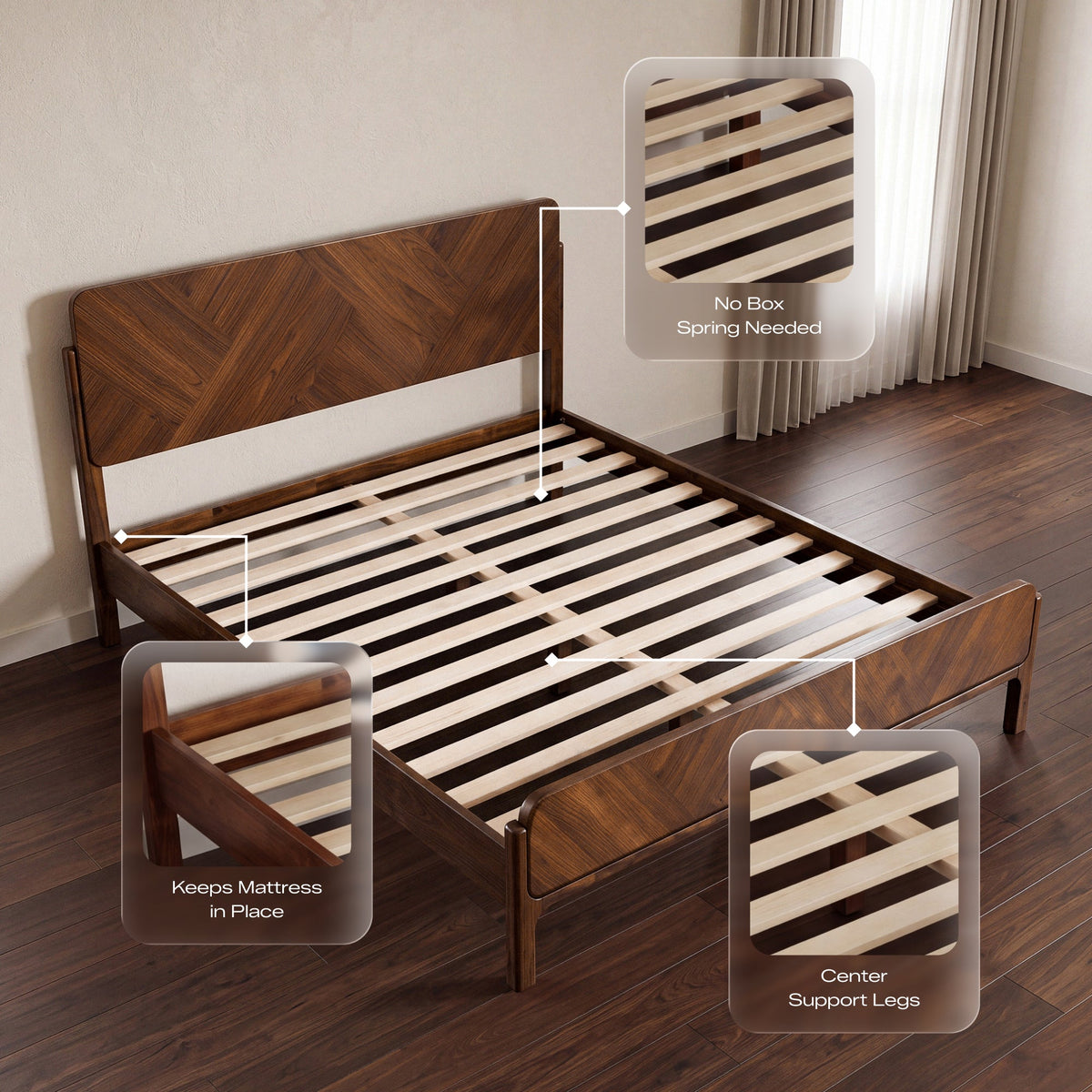 Bifrost Solid Wood Bed Frame