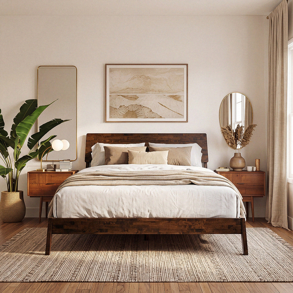 Serenity Solid Wood Bed Frame
