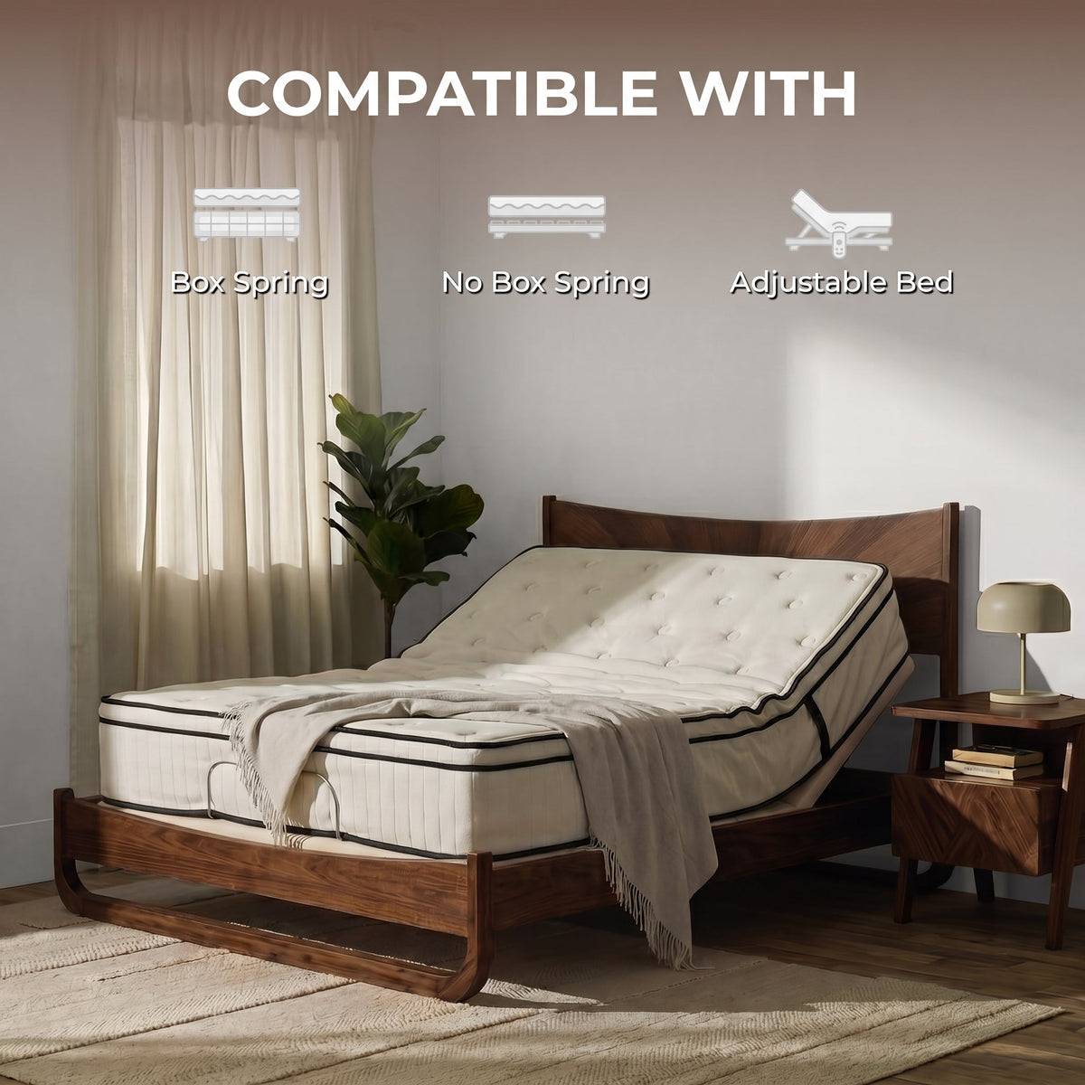 Sunset Solid Wood Bed Frame