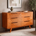 Harmony Solid Wood Dresser with 6 Drawers