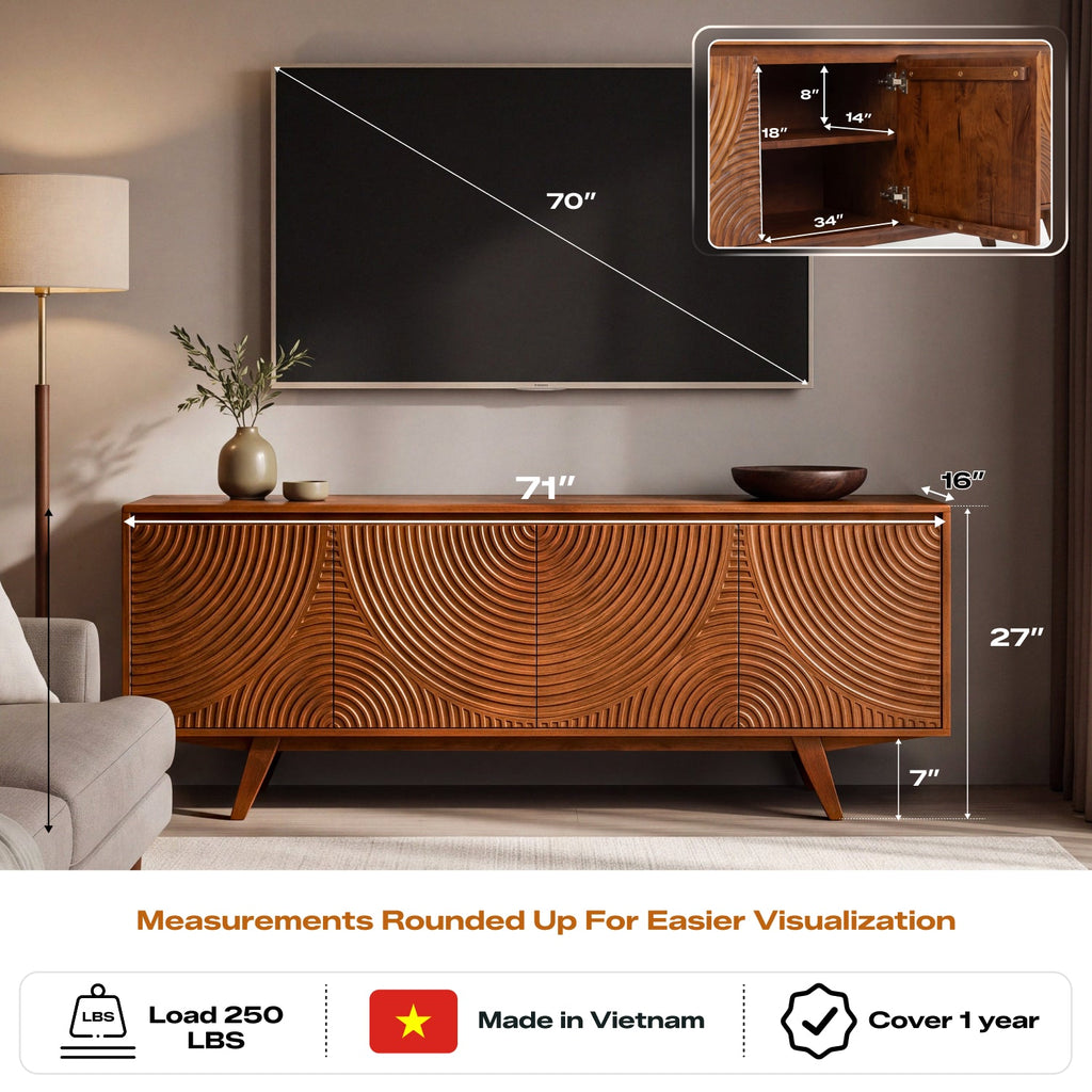 Harmony Wood TV Stand