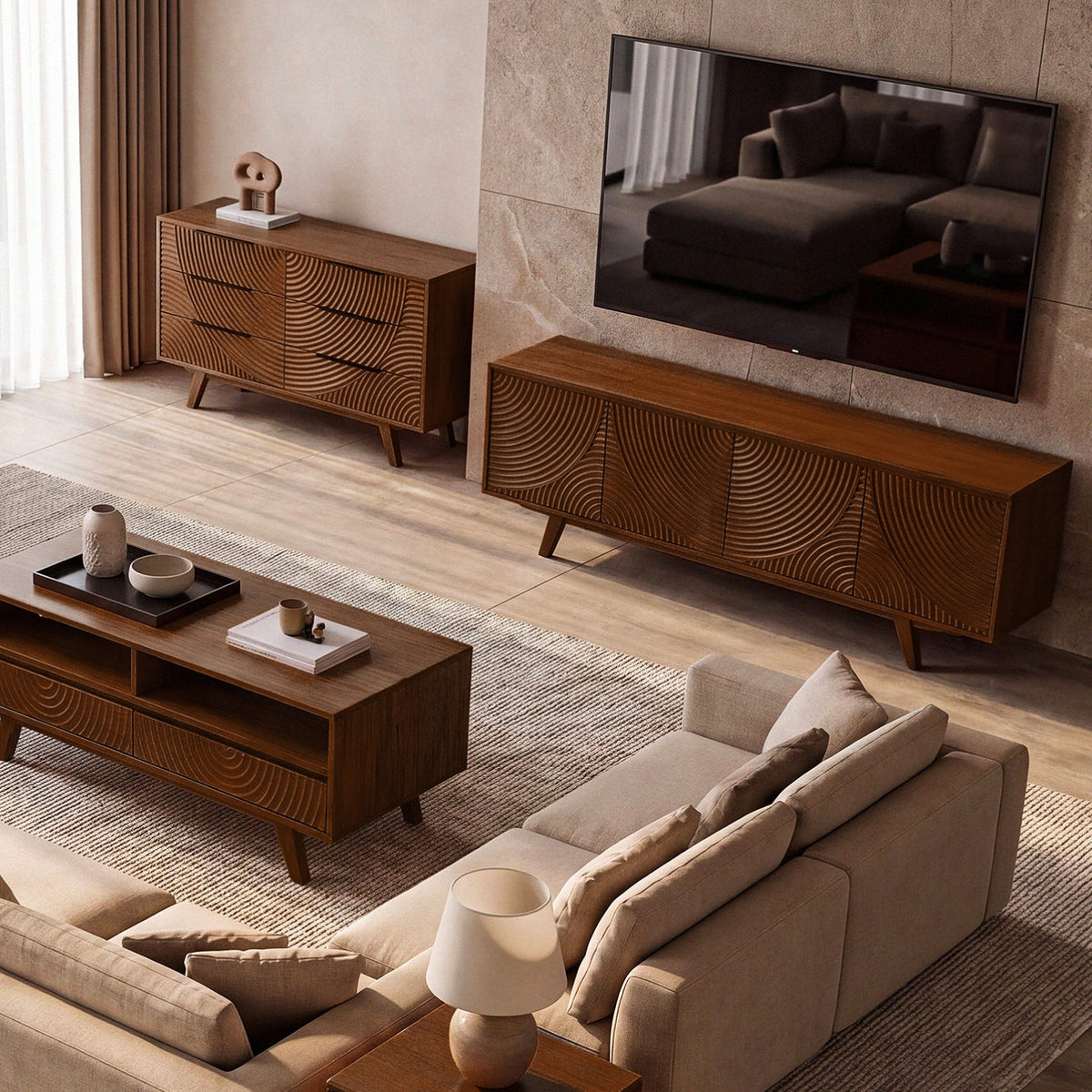 Harmony Wood TV Stand